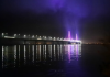 CCR ViaCosteira: iluminação da Ponte Anita Garibaldi reforça apoio contra violência à mulher