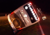Ônibus tomba na BR-101 em Laguna e seis pessoas ficam feridas