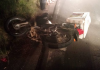 Acidente com bovino deixa motociclista ferido