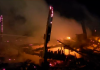 Incêndio destrói residência de madeira no Lagoão
