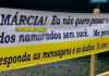 Com pedido inusitado, faixa é pendurada em SC: ‘Me perdoa, Márcia!’