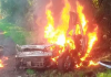 Carro de SC explode em acidente no RS e quatro pessoas morrem