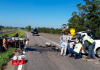 Colisão entre dois carros deixa uma pessoa morta na BR-101, em Içara