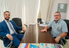 Novo Promotor de Justiça da Comarca visita Prefeito de Meleiro