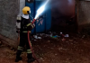 Centro de reciclagem é parcialmente destruído por incêndio em Praia Grande