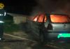 Carro é consumido por incêndio em Araranguá