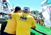 Kekinha e Jonatã mobilizam eleitores na Passeata da Família em Balneário Gaivota