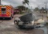 Incêndio em Veículo dentro de posto de combustível é controlado por moradores em Timbé do Sul 