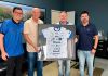 Município recebe recordação do primeiro jogo realizado no Ginásio de Esportes Francisco Leonardeli
