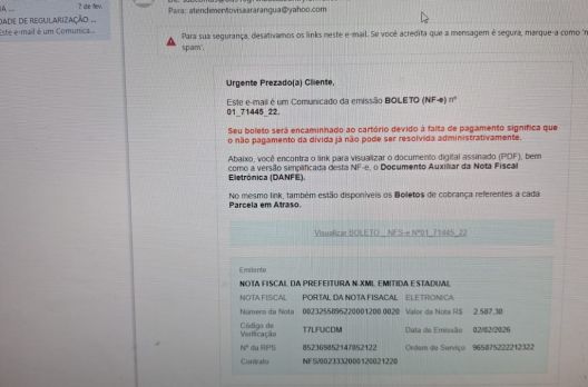 ATENÇÃO AO GOLPE!