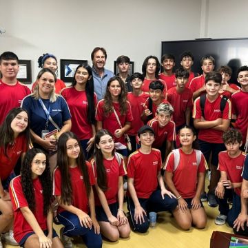 Estudantes do Sesc visitam a Prefeitura