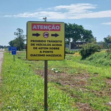 Ponte Giácomo Mazzuco é reaberta ao tráfego de veículos