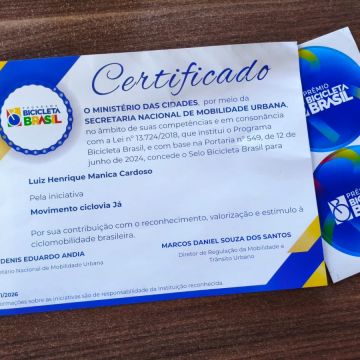 Movimento Ciclovia Já recebe reconhecimento nacional e reforça importância de obra na SC-447