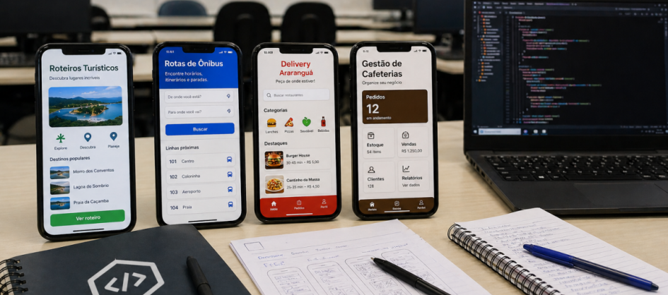 Estudantes de escola de Araranguá criam aplicativos para t...
