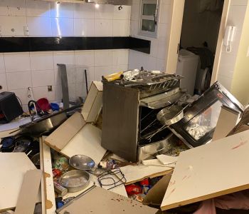 Ocorrência em Içara – Explosão por GLP