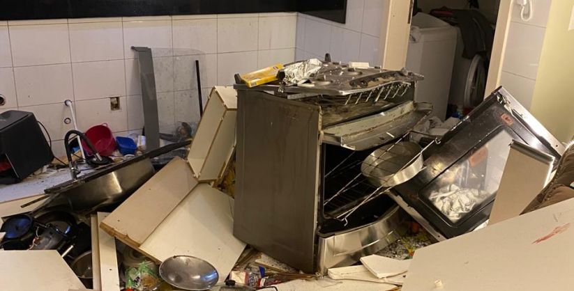 Ocorrência em Içara – Explosão por GLP