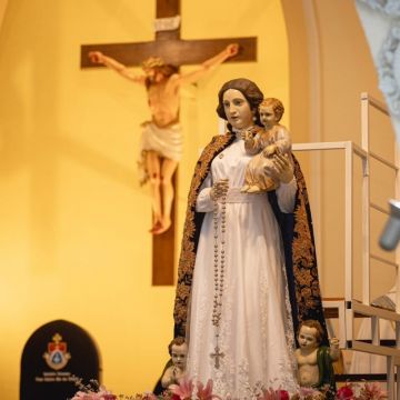 Santuário Nossa Senhora Mãe dos Homens dá início à programação da padroeira com missa e apresentação de manto