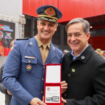 Inauguração do 4º Batalhão de Bombeiros marca assinaturas para novos investimentos em Criciúma