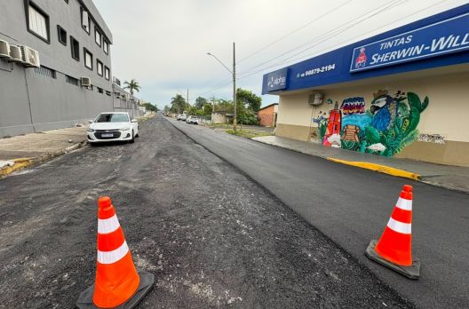 Obra avança na Rua Antônio Manoel Paulino