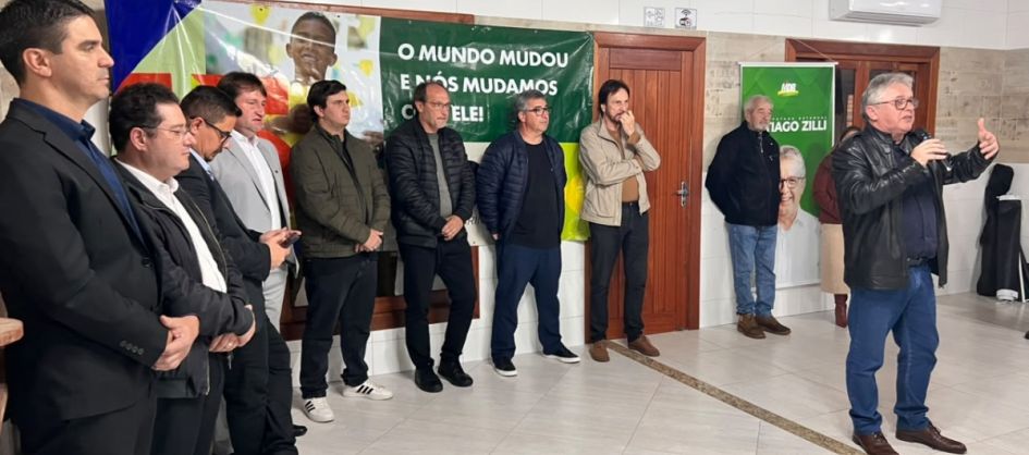MDB de Araranguá reúne lideranças e declara apoio à reeleição de Tiago Zilli