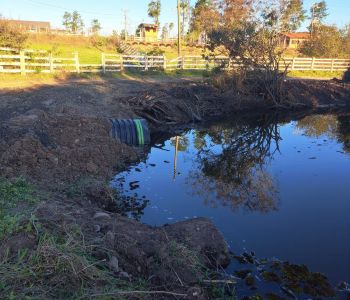 Defesa Civil e Samae realizam melhorias em drenagem na Lagoa da Serra