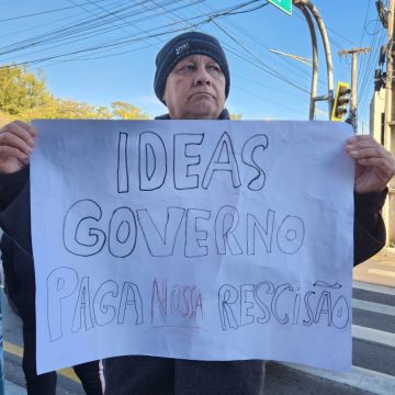 Trabalhadores do Hospital Materno Infantil protestam por pagamento de rescisões e piso da Enfermagem