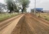 Araranguá: obra na ARA-211 bloqueia tráfego de caminhões durante o dia