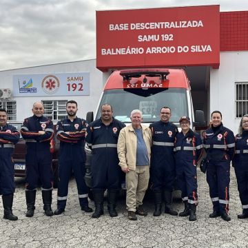 SAMU completa um ano de atuação em Balneário Arroio do Silva com mais de 2.400 atendimentos realizados