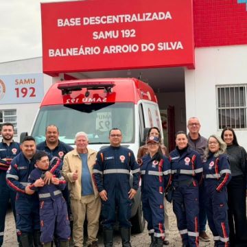 SAMU completa um ano de atuação em Balneário Arroio do Silva com mais de 2.400 atendimentos realizados