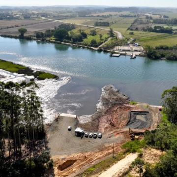 4ª Ponte avança: Tiago Zilli e Cesar Cesa acompanham de perto obra que vai transformar Araranguá