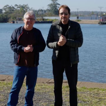 4ª Ponte avança: Tiago Zilli e Cesar Cesa acompanham de perto obra que vai transformar Araranguá