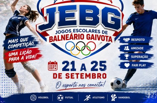 Balneário Gaivota se prepara para a grande abertura dos Jogos Escolares