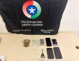 PMSC apreende drogas durante atendimento de ocorrência em Praia Grande