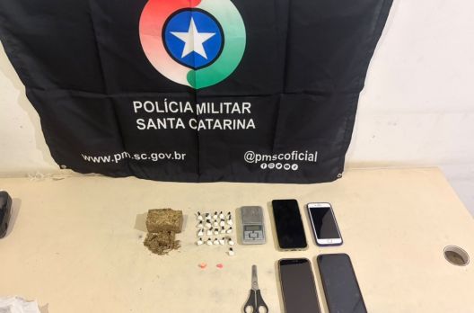 PMSC apreende drogas durante atendimento de ocorrência em Praia Grande