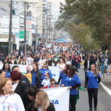 Mais de 4.500 pessoas desfilaram em Araranguá