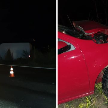 Carros colidem em Turvo e vítima é levada ao hospital