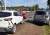 Três carros colidem e vítimas são levadas para o HRA