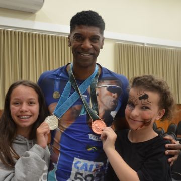 Bairro da Juventude recebe ex-atleta olímpico André Domingos
