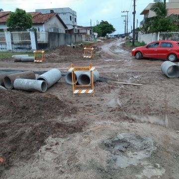 Retomadas as obras de drenagem no Jardim das Avenidas