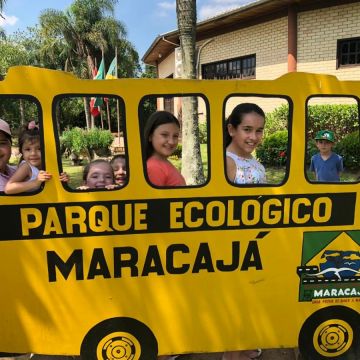 Alunos de Natação do Grêmio Fronteira passeiam no Parque Ecológico do Maracajá