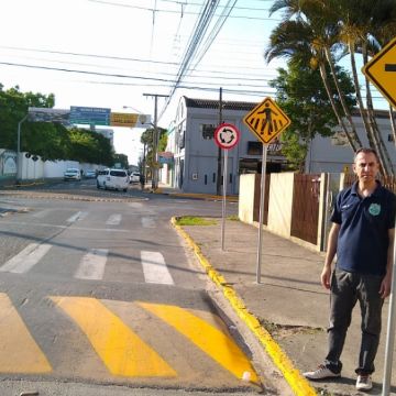 Nova rotatória no cruzamento da Capitão com Amaro