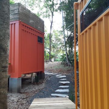 Chalé Container em meio à natureza, é no Sítio Raízes!