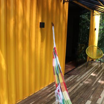 Chalé Container em meio à natureza, é no Sítio Raízes!