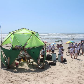 Blitz Cultural é realizada na orla de Balneário Gaivota