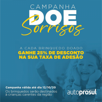 Dia das Crianças: Autoprosul lança campanha solidaria em prol das crianças carentes