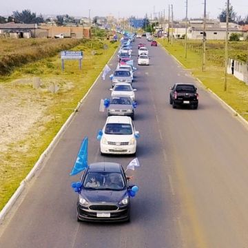 Carreata demonstra a força e a união do time do 17 em Balneário Arroio do Silva