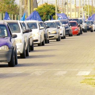 Carreata demonstra a força e a união do time do 17 em Balneário Arroio do Silva