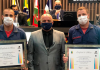 Bombeiros recebem moção por ato de bravura na Câmara de Araranguá